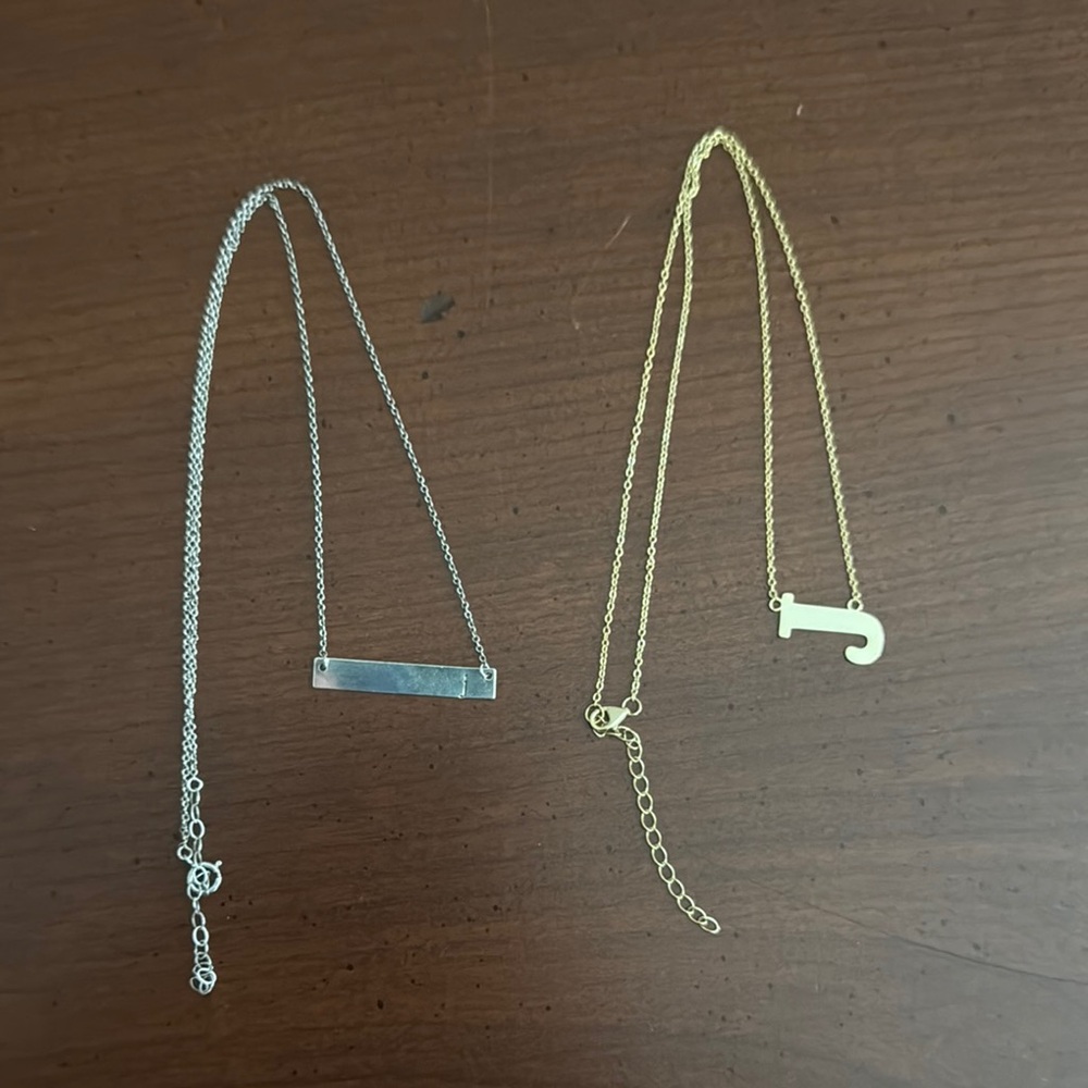 Gold and Silver Necklace Set